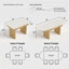 Table de salle à manger extensible de 51 à 79 po Modern Modern