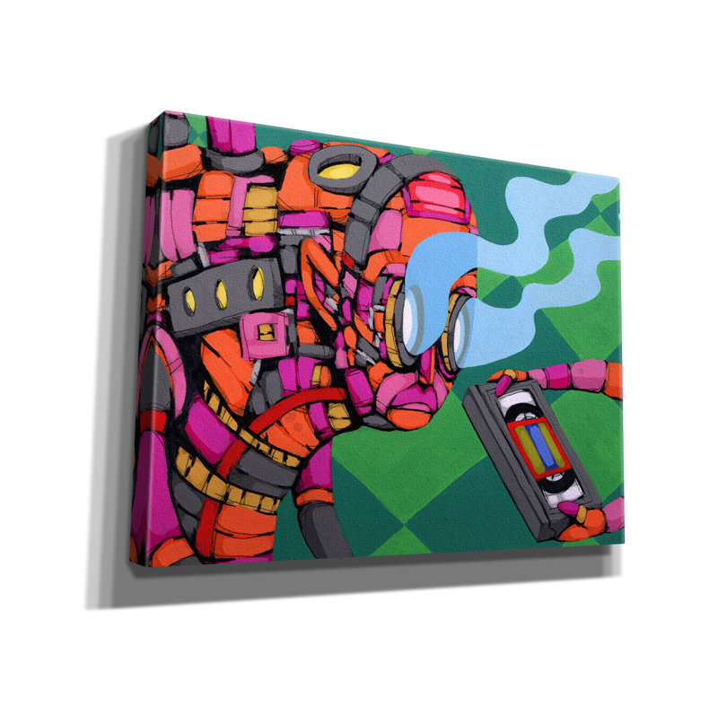 Sur toile, H 26 po x l 34 po x P 1,5 po