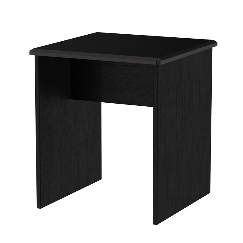 Fully Assembled Yantarni Side Table, Black Gloss