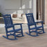 Liebwin Plastic Rocking Adirondack Chair