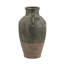 Vase en terre cuite 8,7 x 8,7 x 15,7 po avec fini vert vieilli