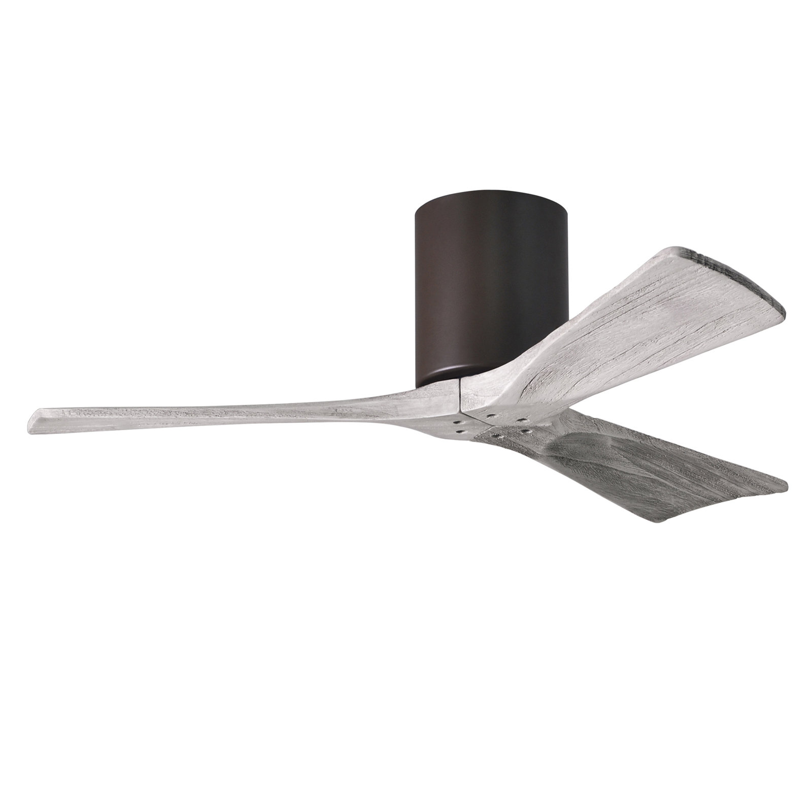 Olivier 3 Blade Ceiling Fan, Textured Bronze, Barn Wood Tone, 42"