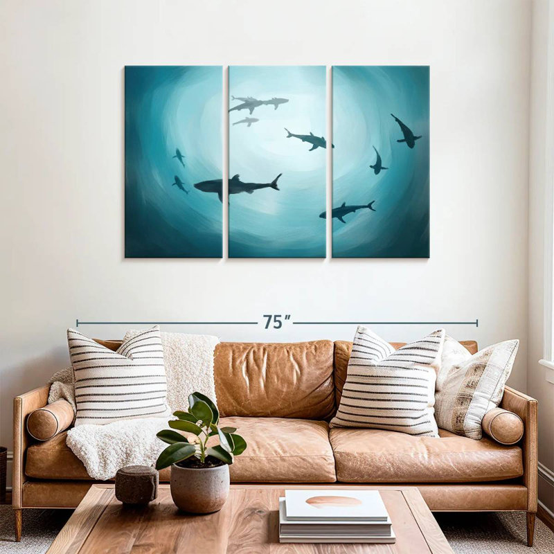 Brampt Shark Silhouette, 36" H x 57" W