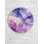 Horloge murale mauve en verre trempé, horloge d'art abstrait, horloge murale élégante, grande horloge, cadeau de pendaison de crémaillère