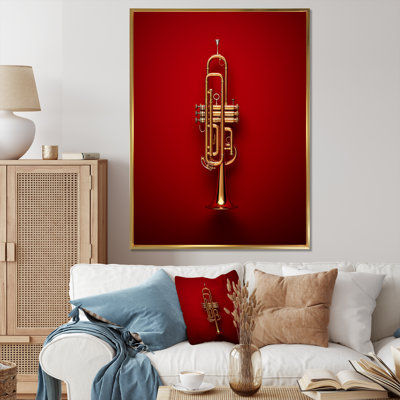 Regal Red Trumpet Triumph III sur impression sur toile
