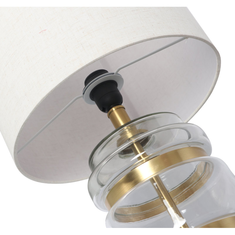 Reeltown Table Lamp, Satin Brass
