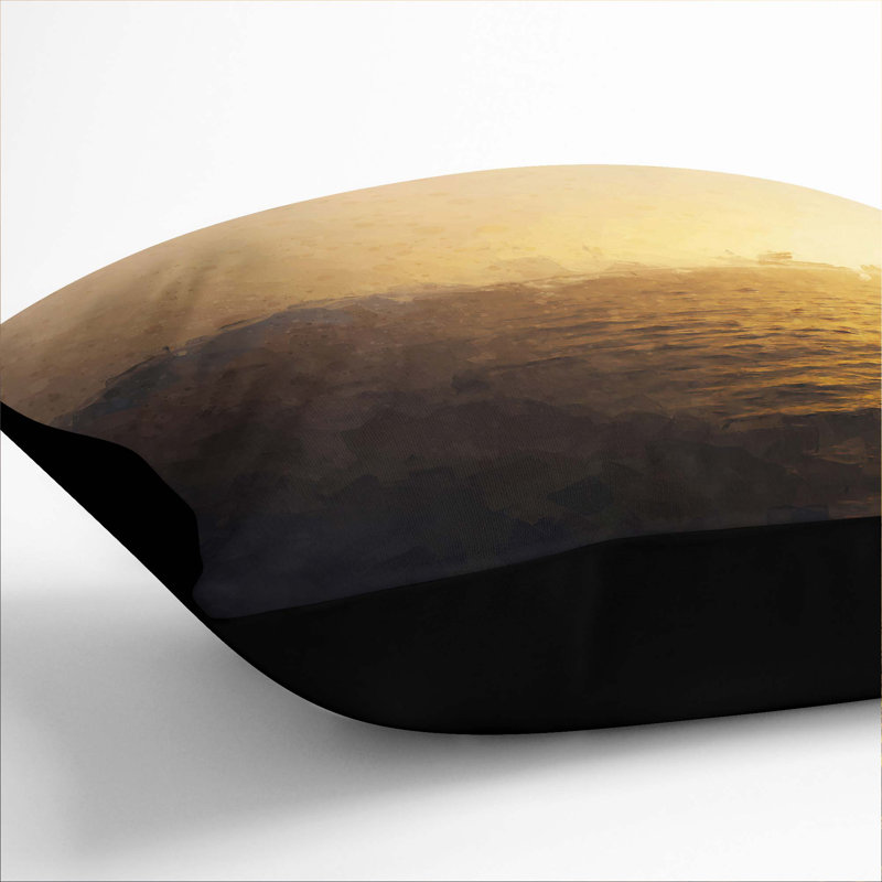 Square Cushion, Black, 55cm H x 55cm W x 20cm D
