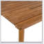 Table de salle à manger d'extérieur en bois d'acacia pour 6 personnes, durable et élégante pour les rassemblements de patio, de jardin et de cour
