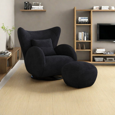 Comfortable rotatable recliner chair