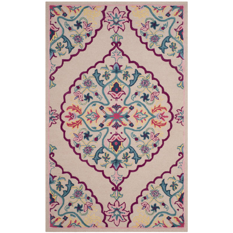 Blokzijl Hand Tufted Wool Oriental Rug, Rectangle 3' x 5'