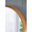 31,5 "miroir rond en bois de pin, miroir mural pour la salle de bain