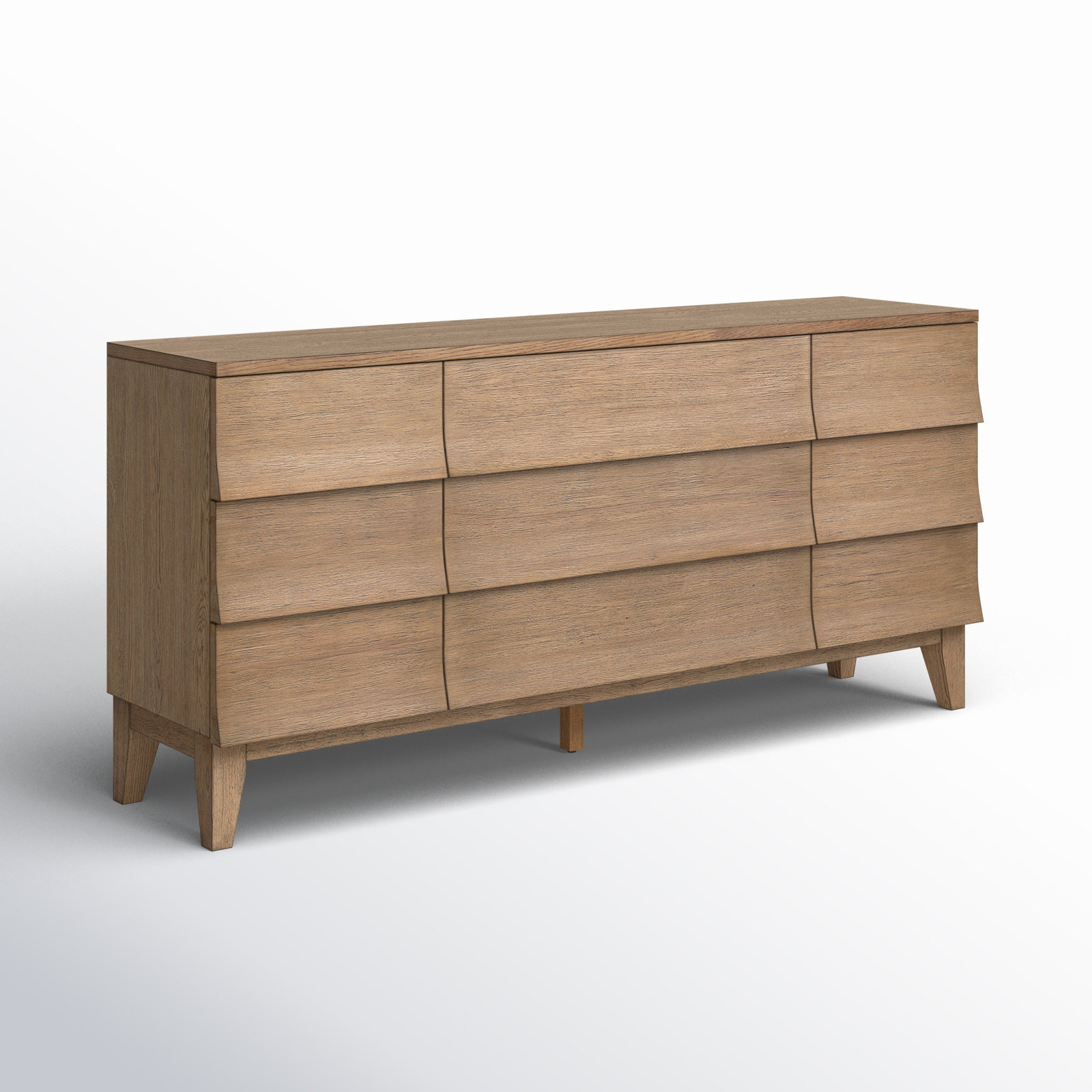 Margaux 71" Wide 3-Drawer Sideboard, Natural