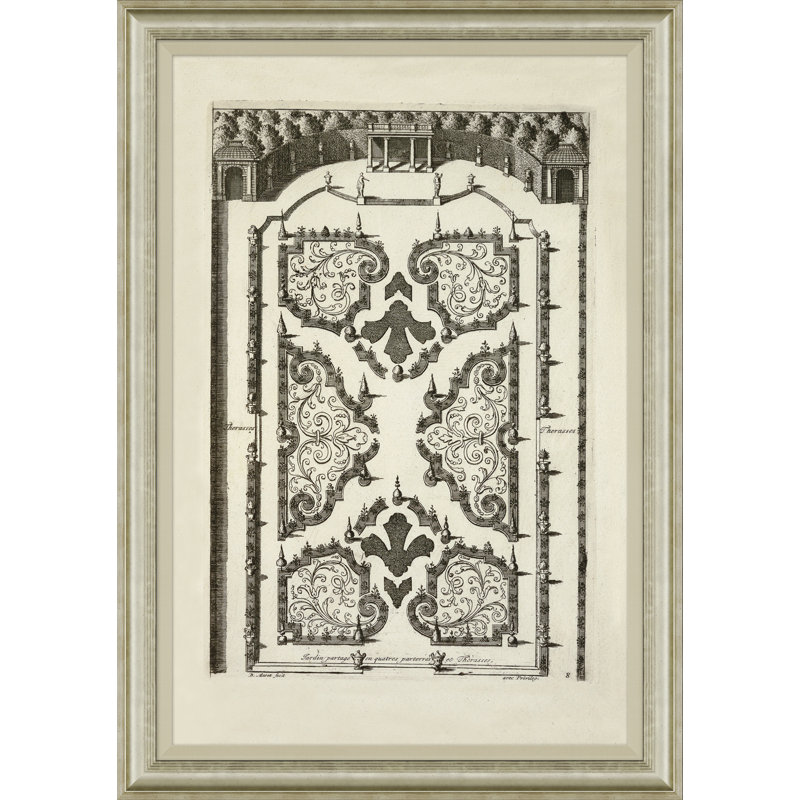 Design For French Gardens IV Print