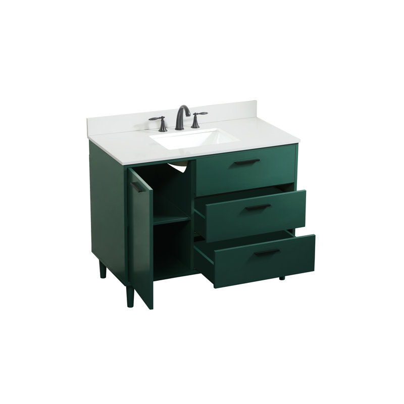 Ensemble de meuble-lavabo simple 42 po Baldwin, Vert