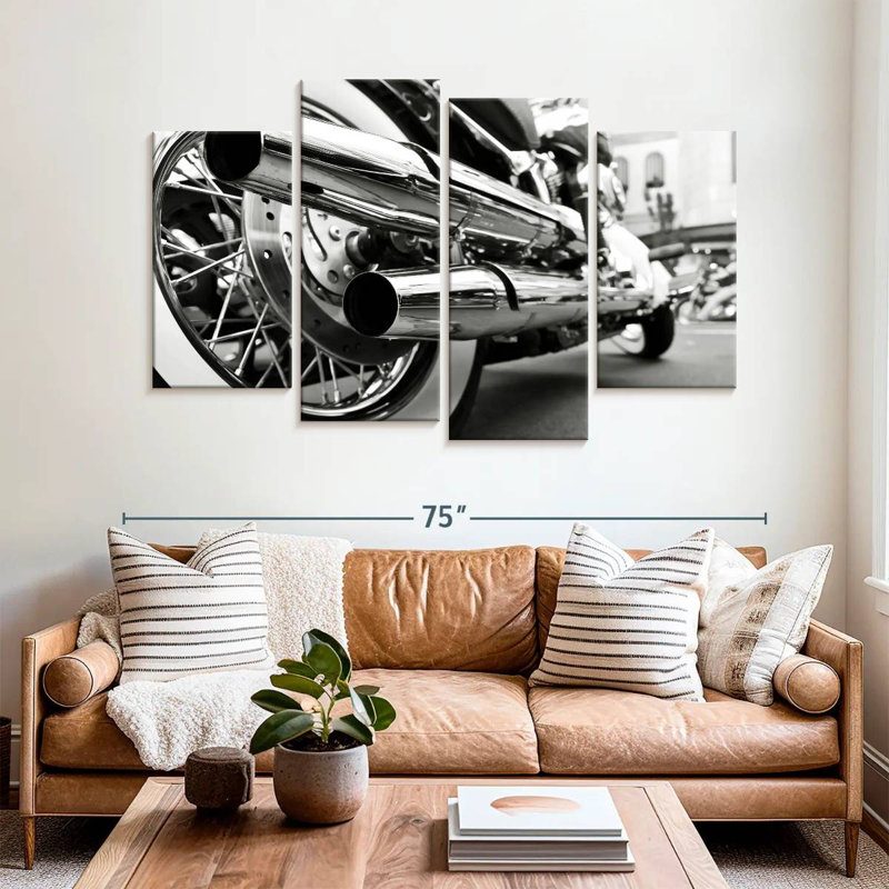 Mehar Motorcycle Exhaust Pipes, 42" H x 68" W