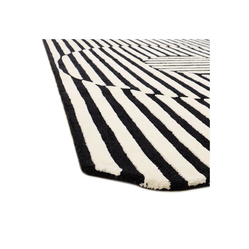 Abstractions Hand Tufted Indoor Rug, Rectangle 5' x 8'
