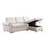 Canapé modulaire en chenille avec canapé-lit réversible et rangement