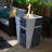 Avri 29'' H x 19.7" W Modern Square Concrete Outdoor Fire Pit Column with Glass Rocks