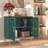 31.4"Carved Buffet Sideboard Cabinet, Green-43718131