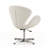 Raspberry Wool Blend Upholstered Swivel Balloon Chair-1773073058