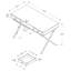 Elora Metal Base Writing Desk