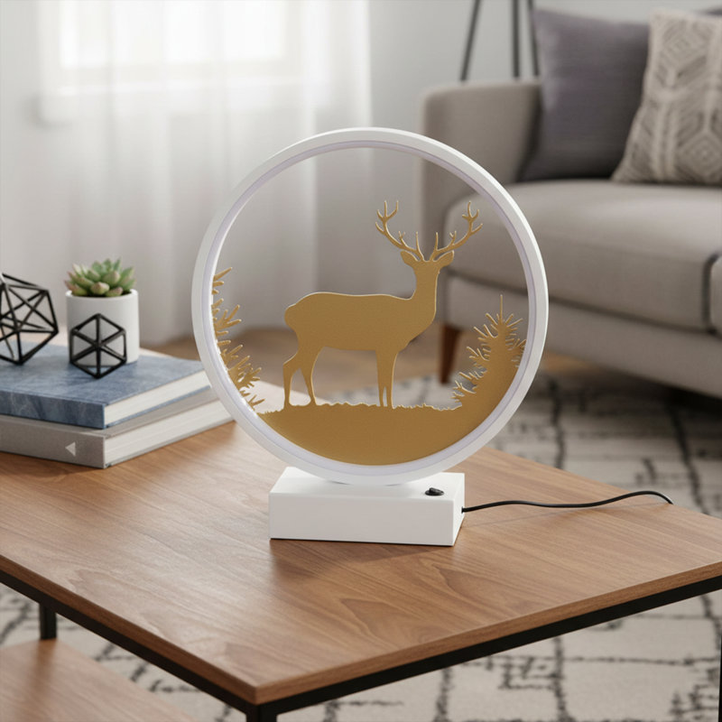 Selene Silhouette LED Table Lamp, Porcelain