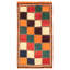 Tapis orange 2 pi 10 po x 5 pi 6 po Helbe Gabbeh