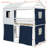 Twin House Bunk Bed With Tent & Play Space Design-7543005-7542994