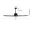 Ventilateur de plafond Hydle 60-1395436600