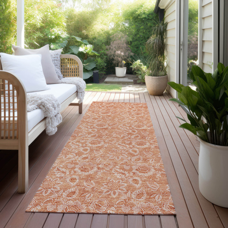 Tapis intérieur / extérieur Ayush, Tapis de couloir 2 pi 3 po x 7 pi 6 po