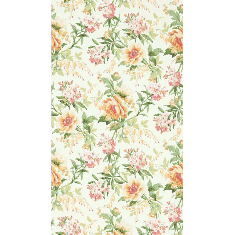 Olivia Wallpaper, Botanical Green/Orange