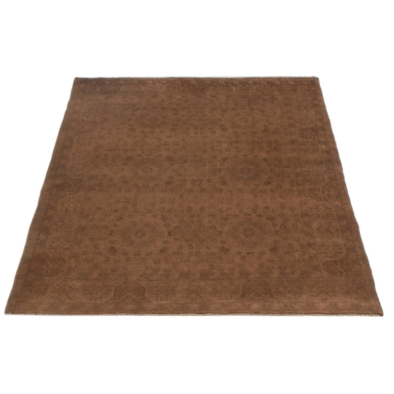 Abbra One-of-a-Kind Rectangle 4'11" X 6'4" 1990's Wool Area Rug Brown