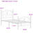 Twin Size Platform Bed Frame with Unique Butterfly-Shaped Headboard and Footboard-799586025