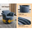Fauteuil d'appoint pivotant à 360 degrés pivotant avec revêtement moelleux, pour une lecture confortable et une détente dans des espaces variés-1729018199