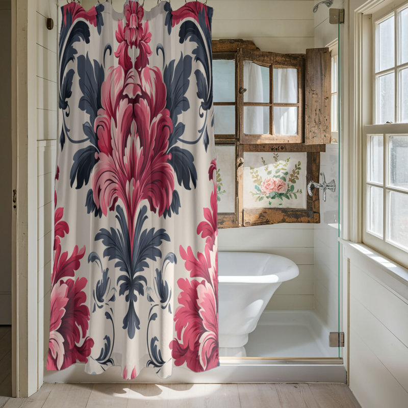 Rideau de douche Damask Majesty - Premium, H 74 po x l 71 po