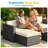 4 Person Sectional Seating Group with Cushions-897605319