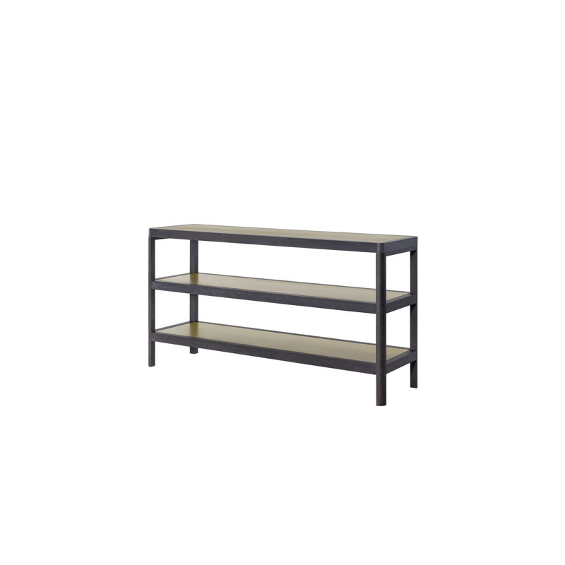 Console Table W/ Metal Insets