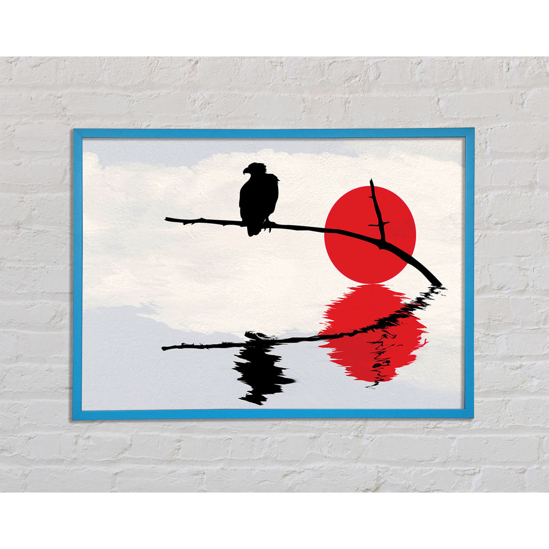 Reflections of the Red Sun Eagle - Einzelner Bilderrahmen Kunstdrucke