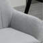 Chaises de salle à manger Corrigan Studio rembourrées en tissu de lin avec pieds en métal-345105657