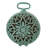 Analog Quartz Movement / Crystal Tabletop Clock in Turquoise