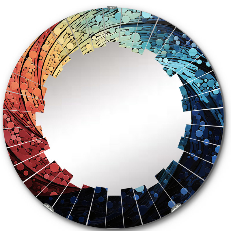 Miroir mural rond Lizi, 24 po x 24 po