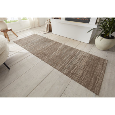 Hanse Home "Jord" rug, hard -wearing flat -woven rug. Modern design, cream beige for bedrooms, dining rooms, living rooms, children's rooms, hallways and kitchens