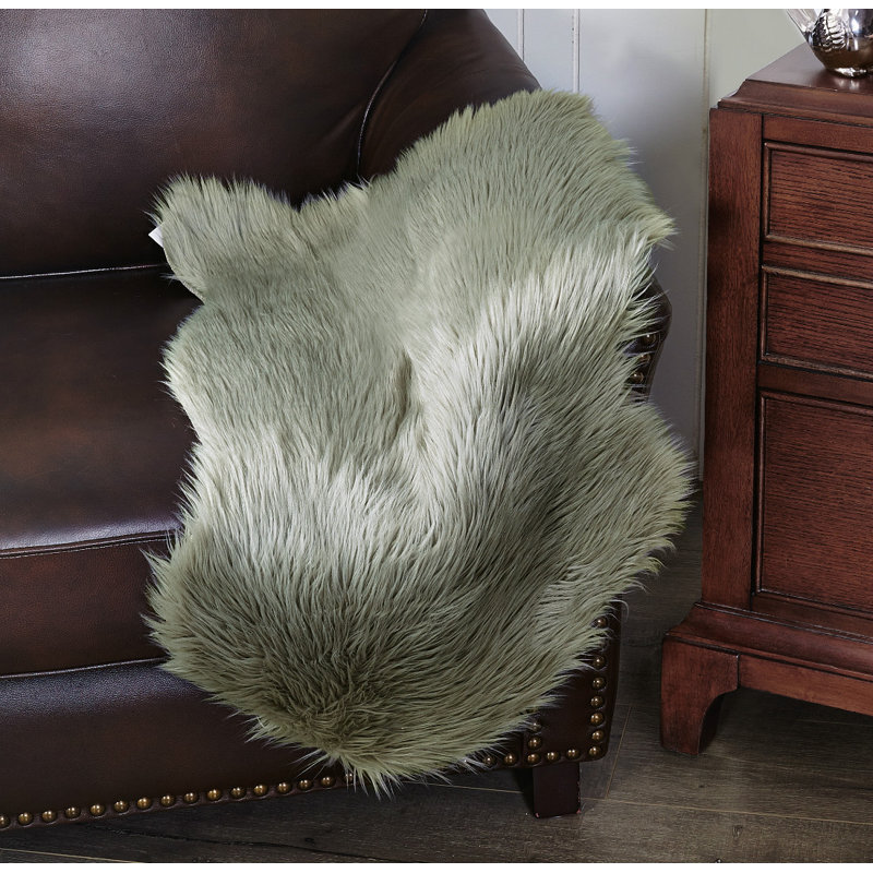 Solid Colour Shag 61cm X 91.4cm Area Rug