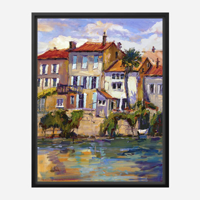 Charantee River Shops Print by John Beard
