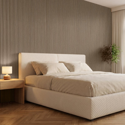 Panneaux muraux en bois, 120 x 60 cm, panneaux acoustiques à lattes en noyer, absorption acoustique pour salons, chambres, bureaux et studios, décoration murale intérieure, construction PET, trousse de vis incluse