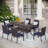 Carli 6 - Person Patio Dining Set with Extendable Rectangular Table , Cushions Included-222726092