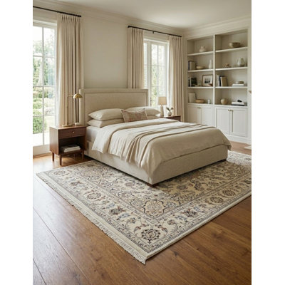 Performance Hand Knotted Wool Floral Indoor Rug