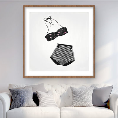 Impression de maillot de bain pour femme rétro