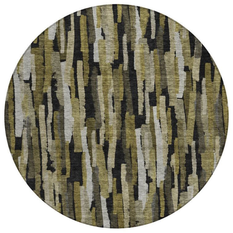 Machine Washable Indoor/Outdoor Chayil ACN1079 Brown Rug