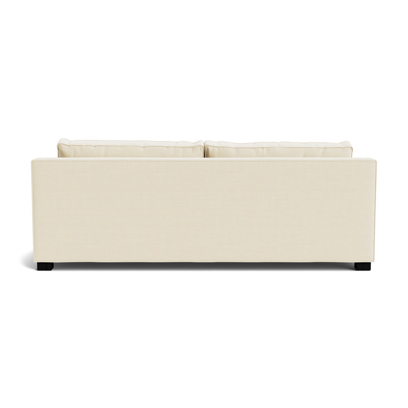 Keaton Slope No Nail 94 Sofa, Performance Linen - Cream, Black